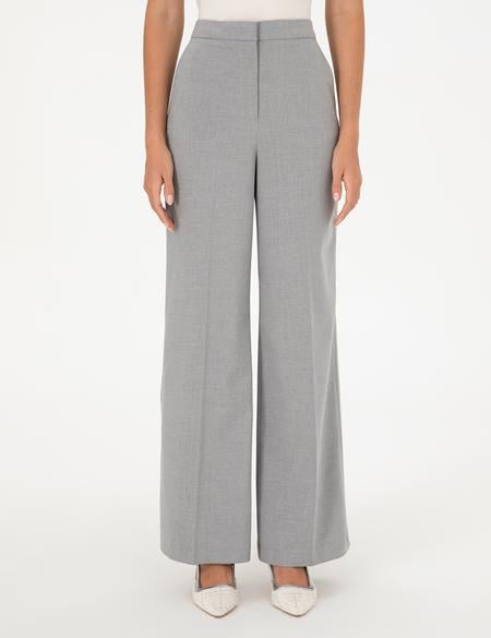 Gri Palazzo Kumaş Pantolon - 50302508022