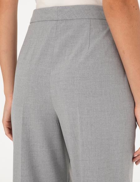 Gri Palazzo Kumaş Pantolon - 50302508022