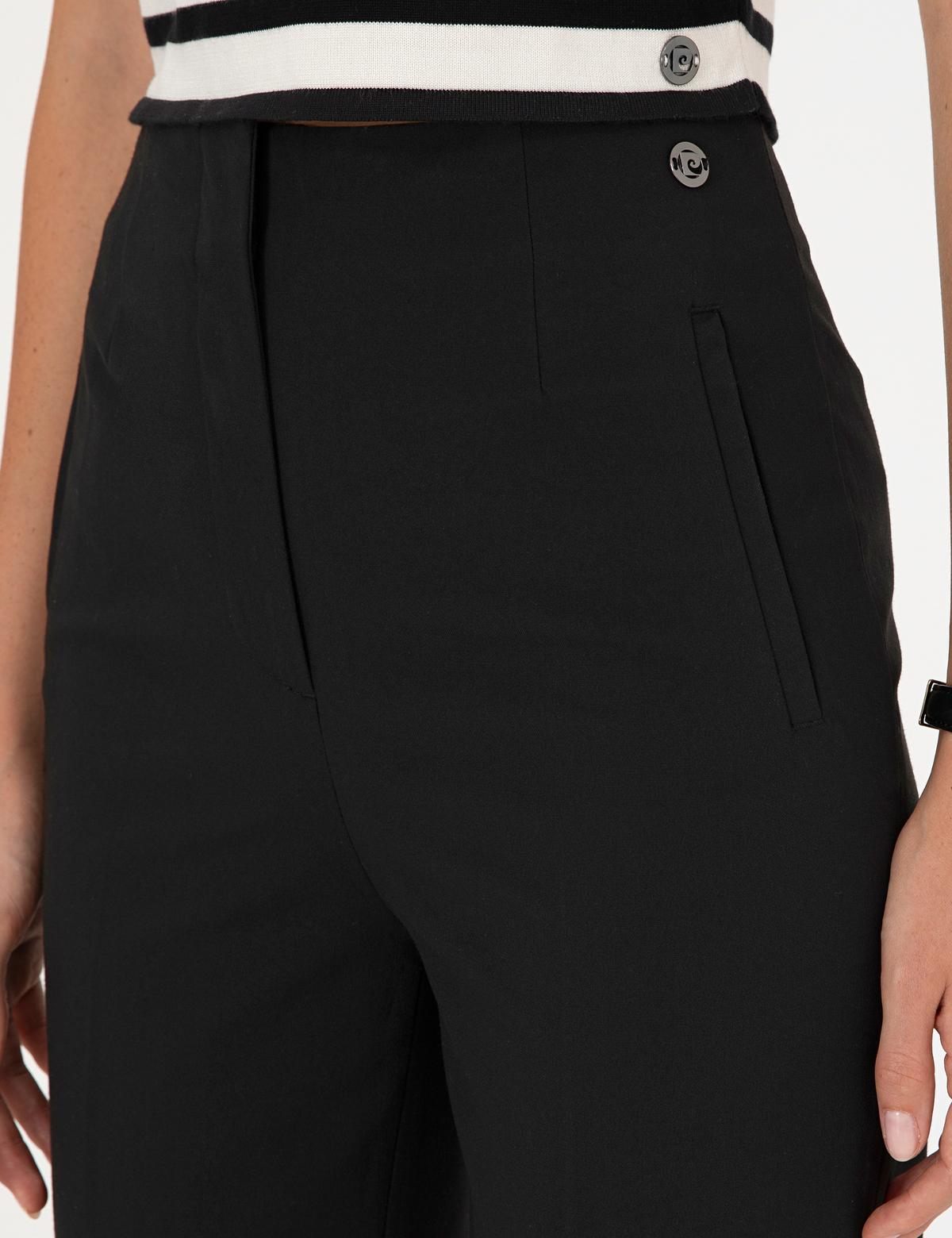 Siyah Carrot Fit Kumaş Pantolon - 50302509004