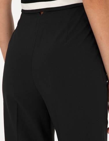Siyah Carrot Fit Kumaş Pantolon