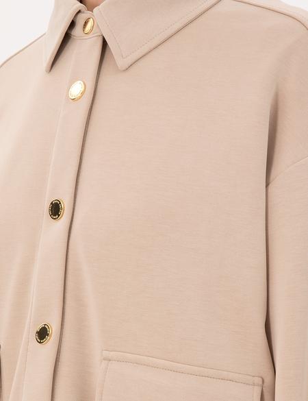 Bej Comfort Fit Modal Kumaş Örme Hırka - 50283321020