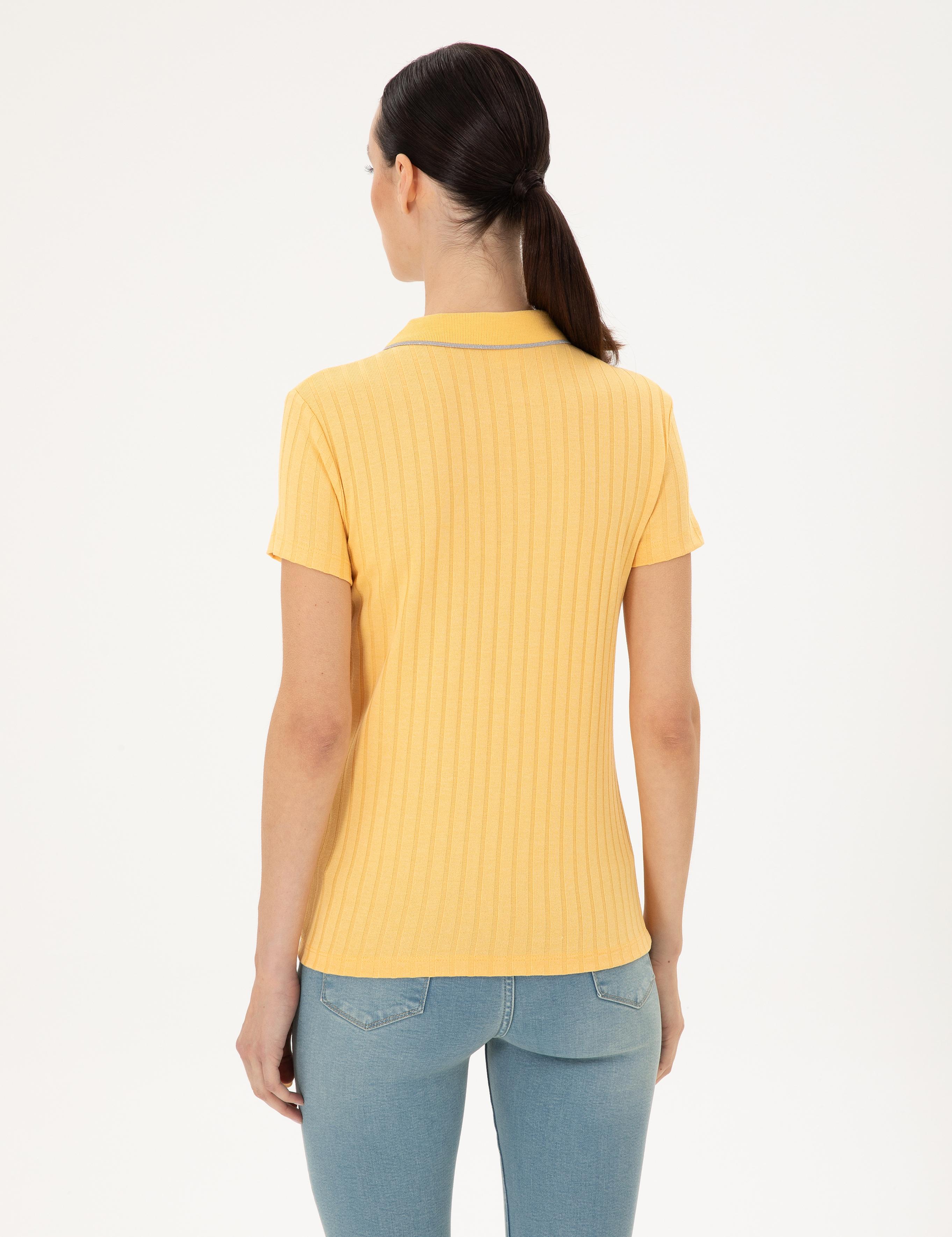 Sarı Slim Fit Tişört