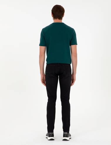 Siyah Slim Fit Jean Pantolon