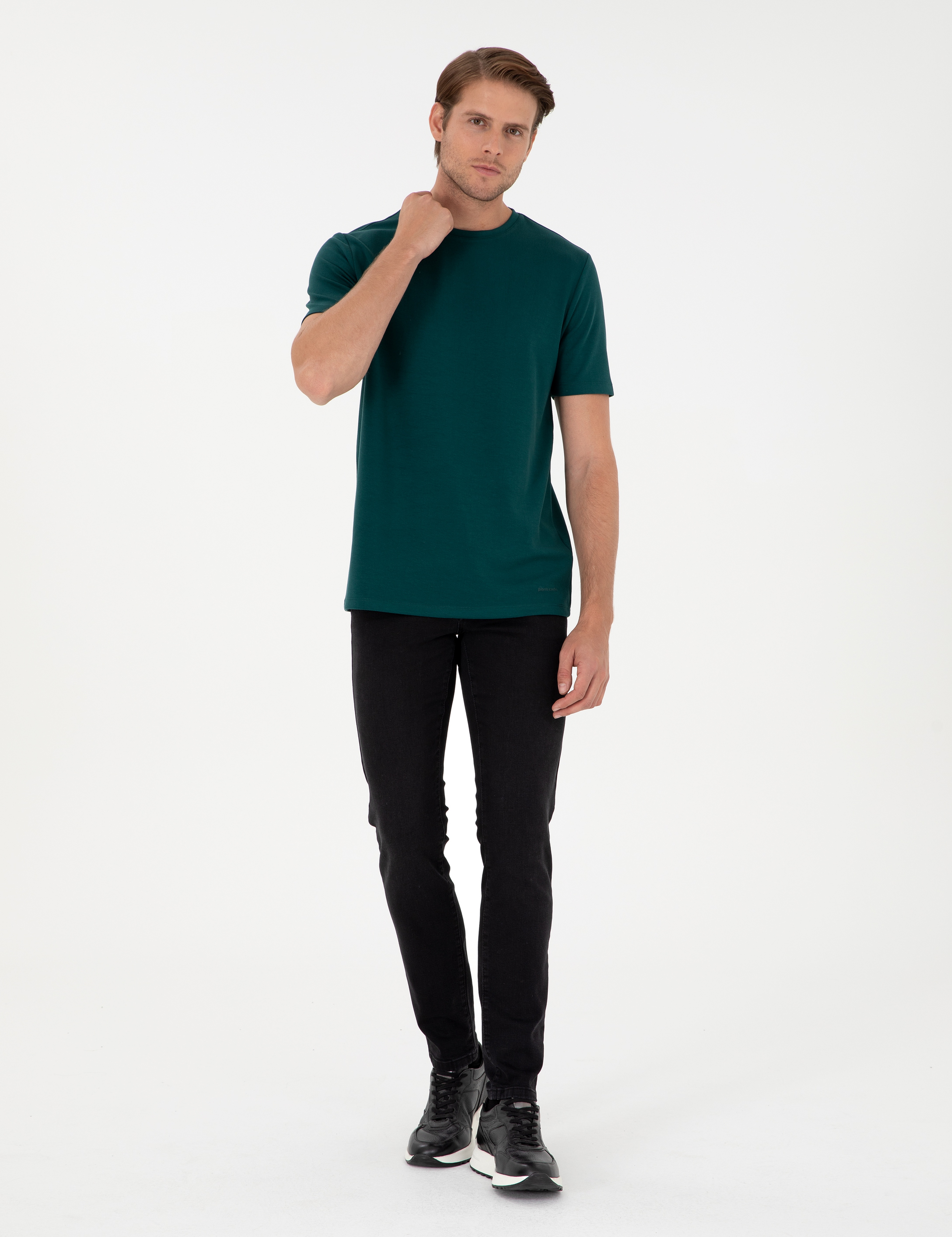 Siyah Slim Fit Jean Pantolon - Image 3
