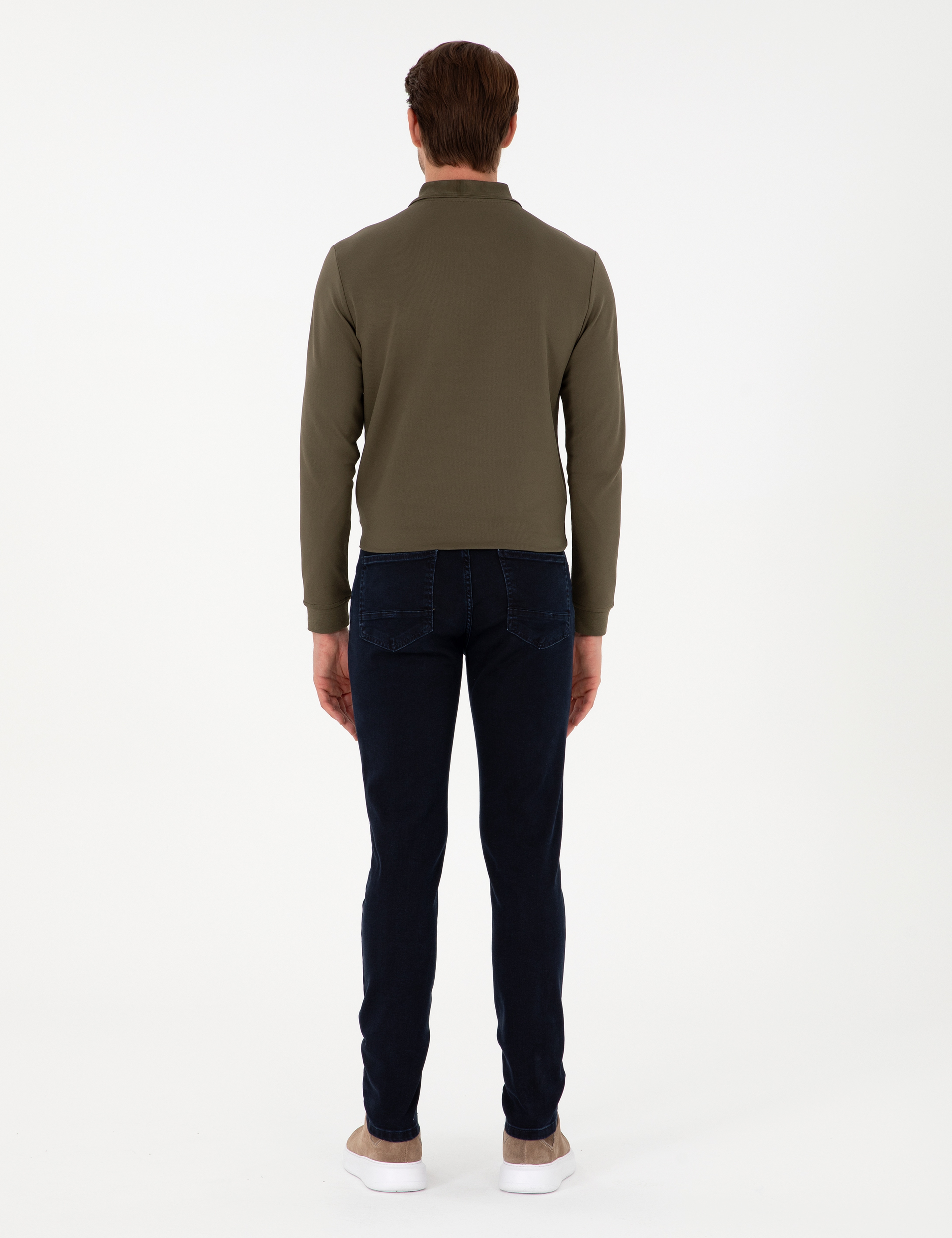 Koyu Lacivert Slim Fit Jean Pantolon - Image 4