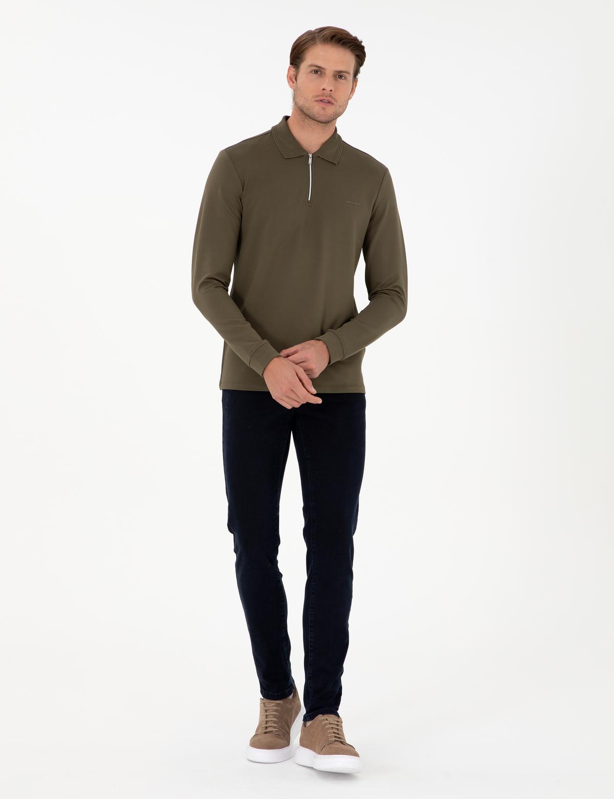 Koyu Lacivert Slim Fit Jean Pantolon