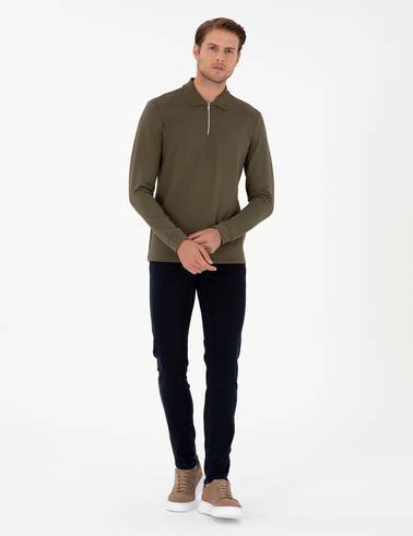 Koyu Lacivert Slim Fit Jean Pantolon