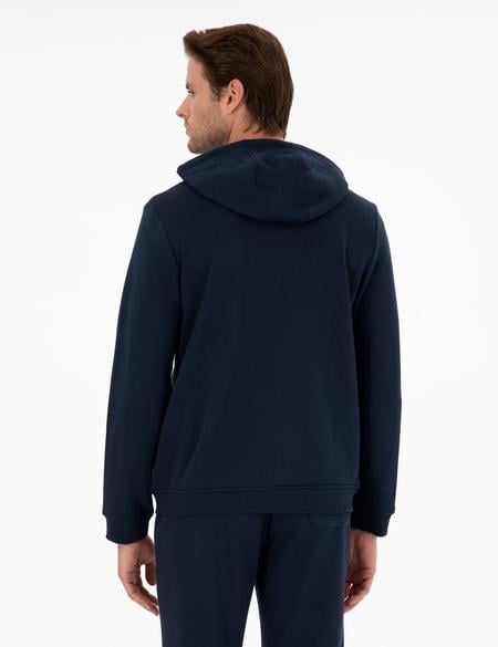 Lacivert Regular Fit Fermuarlı Eşofman Üstü - 50298986001