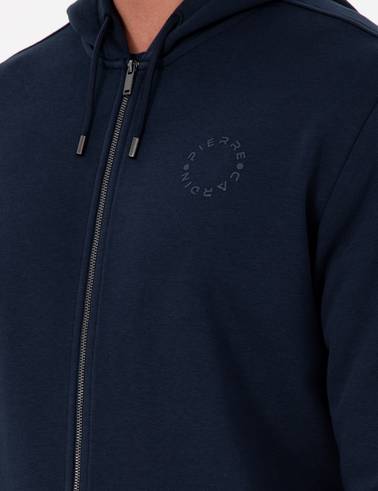 Lacivert Regular Fit Fermuarlı Eşofman Üstü