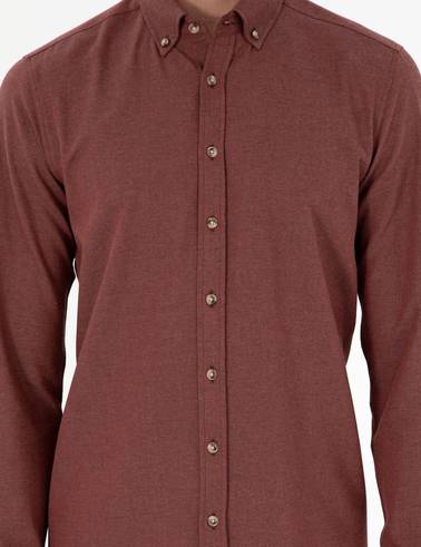Kiremit Slim Fit Uzun Kollu Gömlek