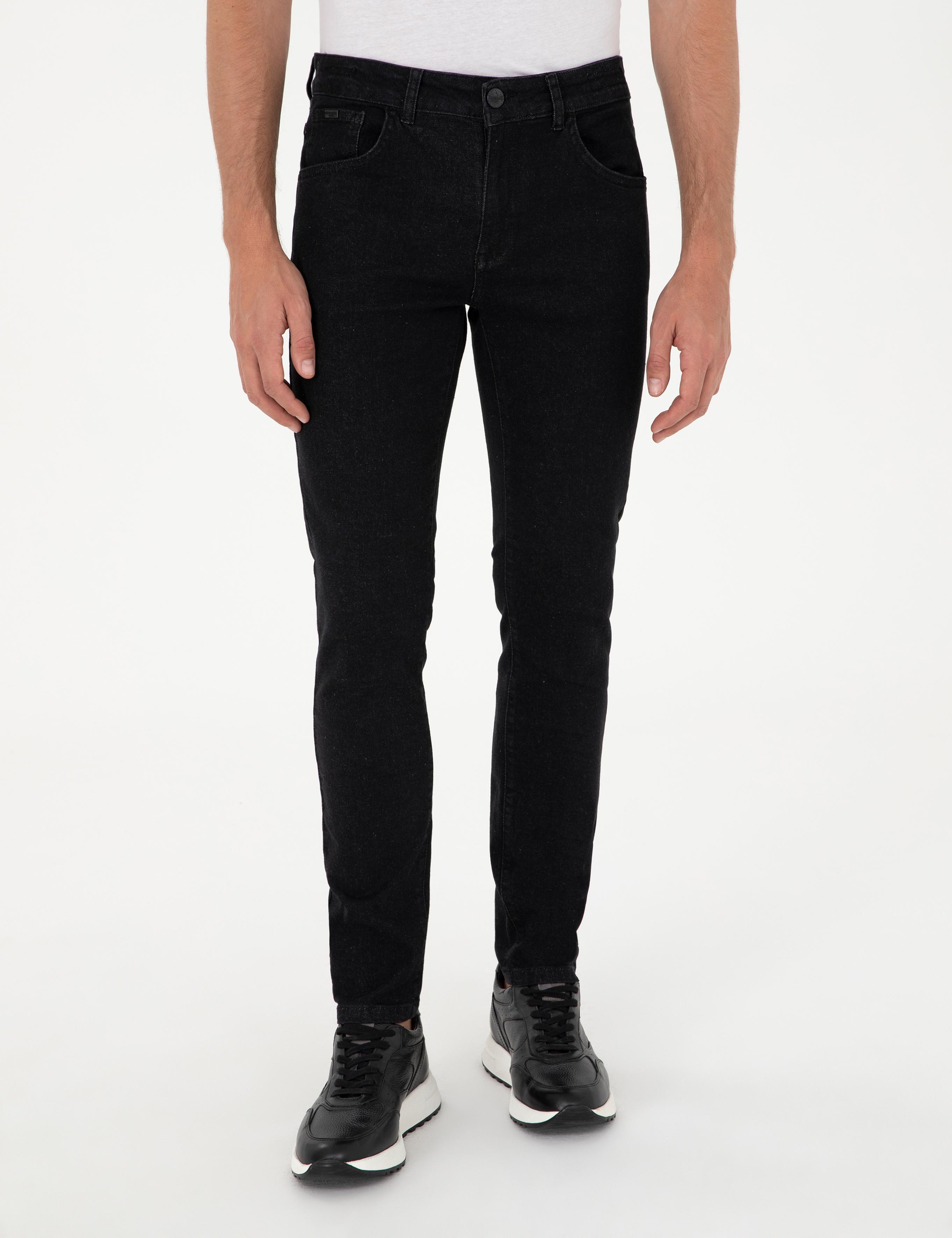 Siyah Slim Fit Jean Pantolon