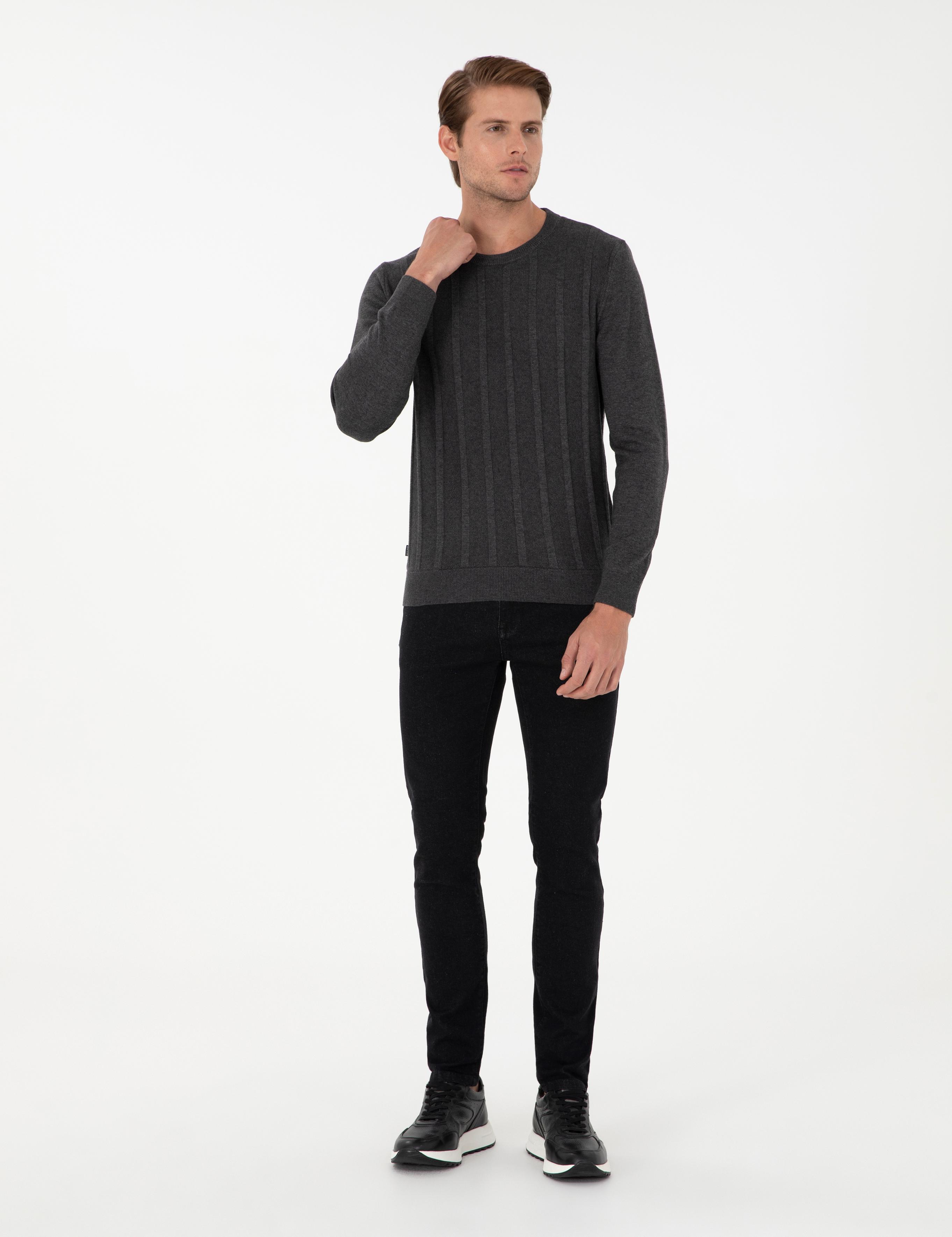 Siyah Slim Fit Jean Pantolon