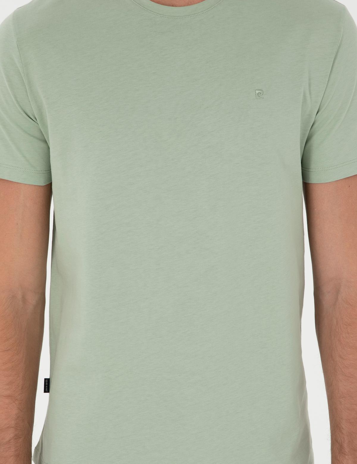 Çağla %100 Pamuk Slim Fit Bisiklet Yaka Basic Tişört - 50306359045