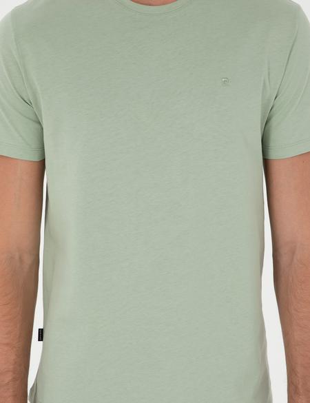 Çağla %100 Pamuk Slim Fit Bisiklet Yaka Basic Tişört - 50306359045