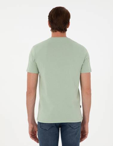 Çağla %100 Pamuk Slim Fit Bisiklet Yaka Basic Tişört