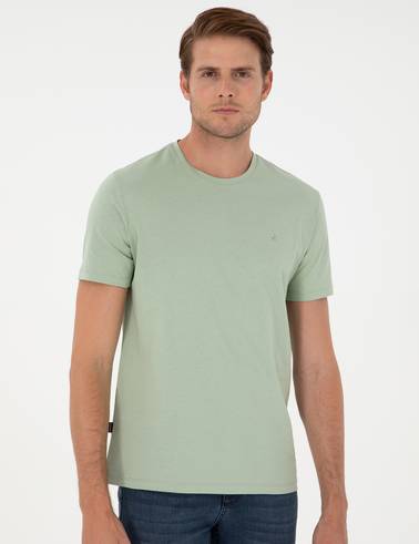 Çağla %100 Pamuk Slim Fit Bisiklet Yaka Basic Tişört