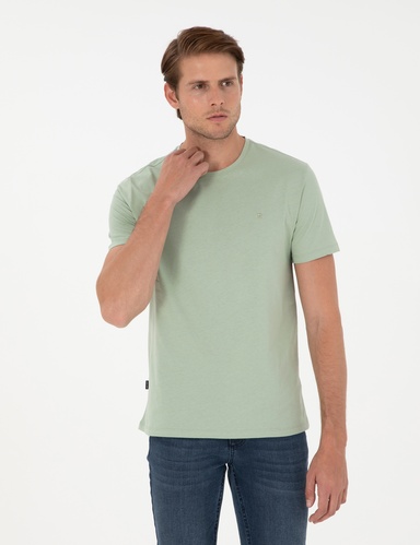 Çağla %100 Pamuk Slim Fit Bisiklet Yaka Basic Tişört