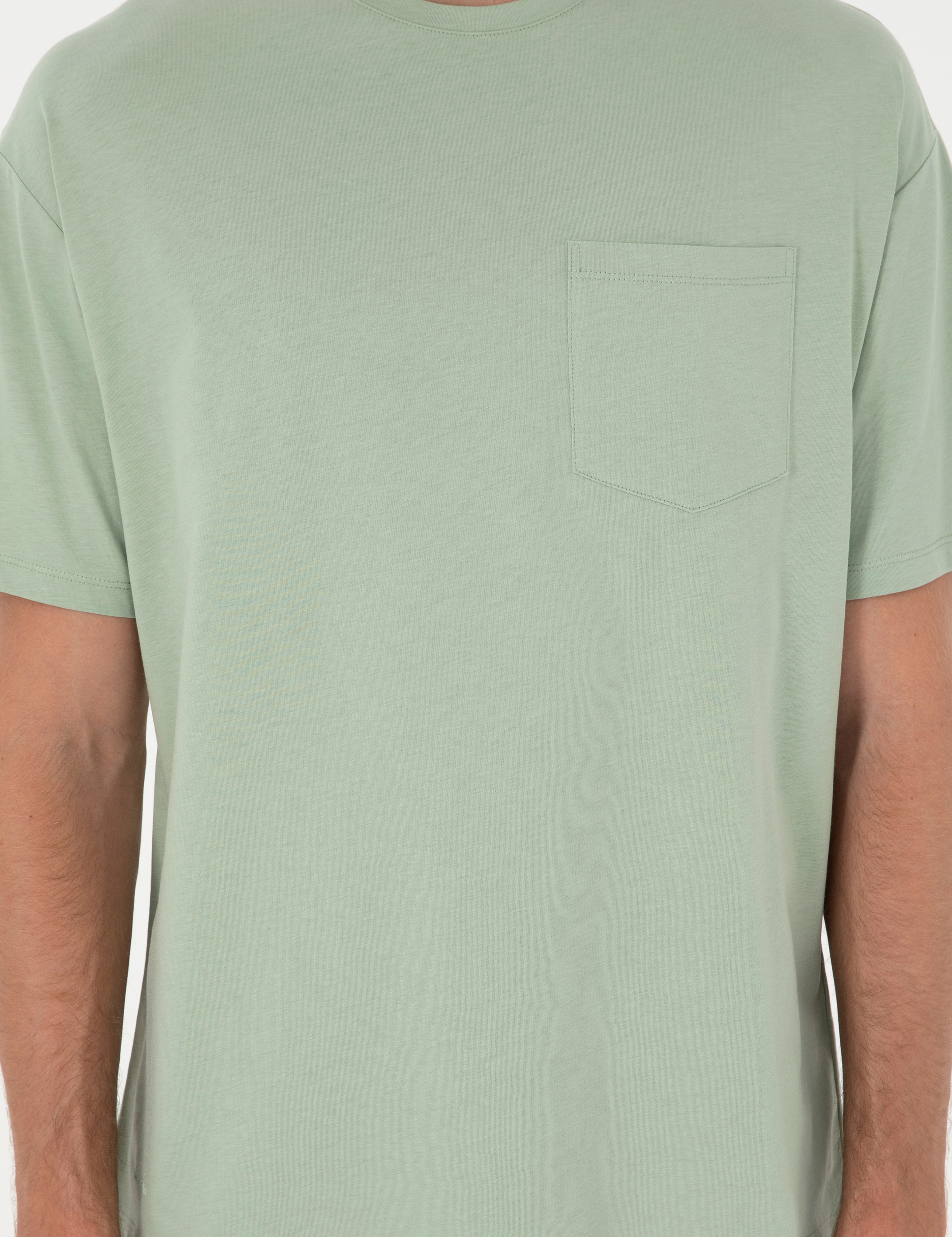 Yeşil Comfort Fit Tişört - Image 6