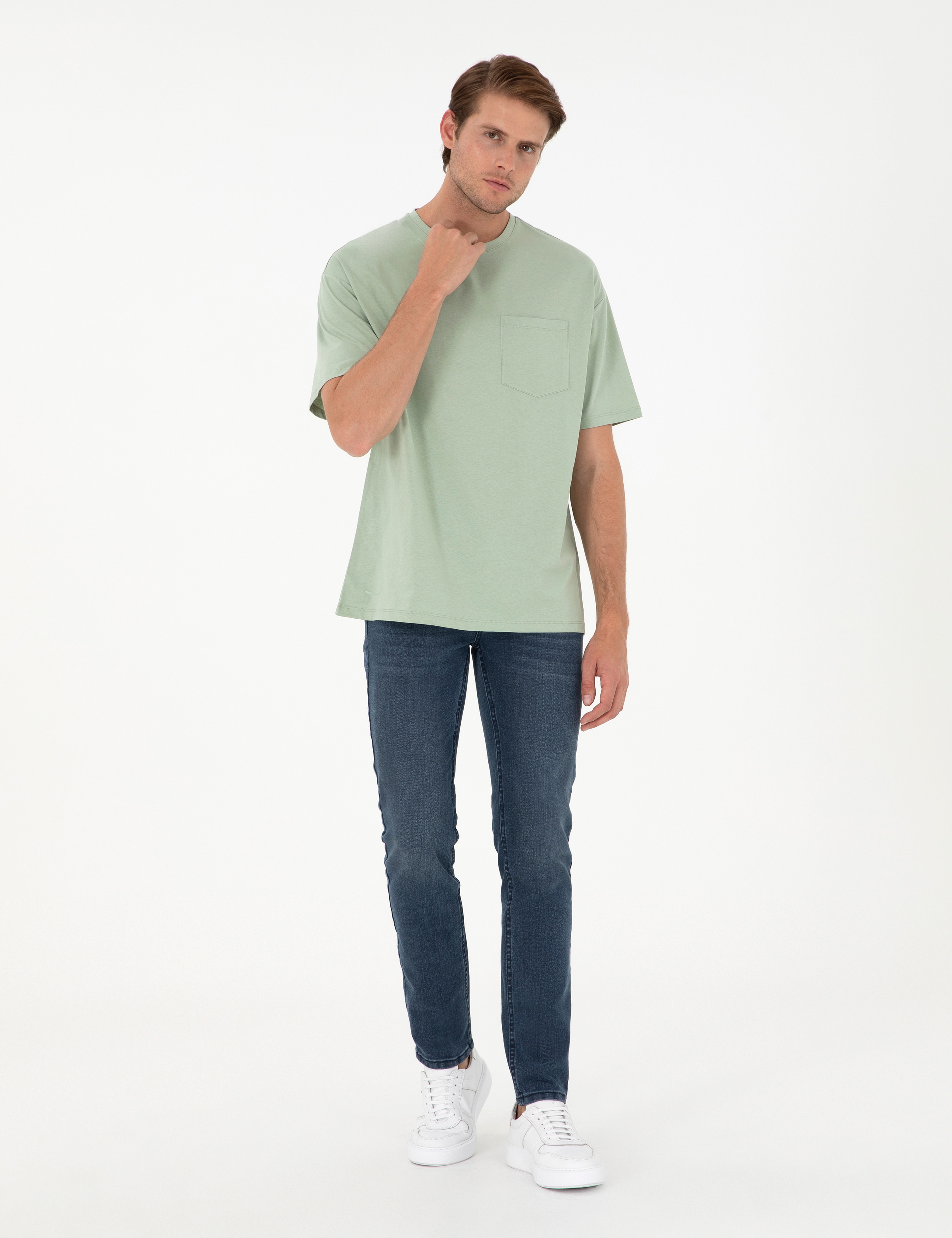 Yeşil Comfort Fit Tişört - Image 4