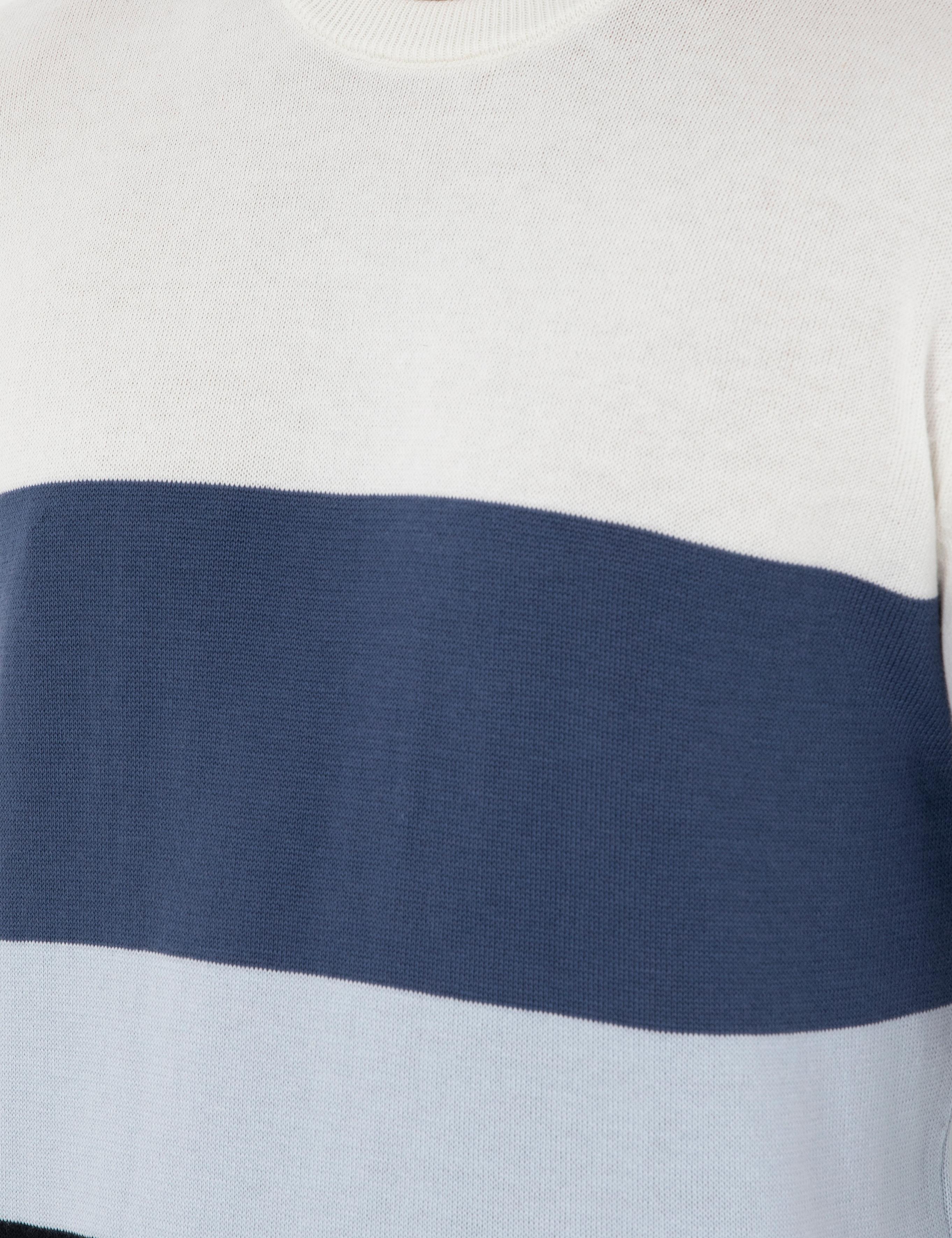 Lacivert Slim Fit Bisiklet Yaka Triko Kazak