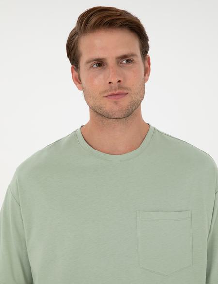 Yeşil Comfort Fit Tişört - 50306444024