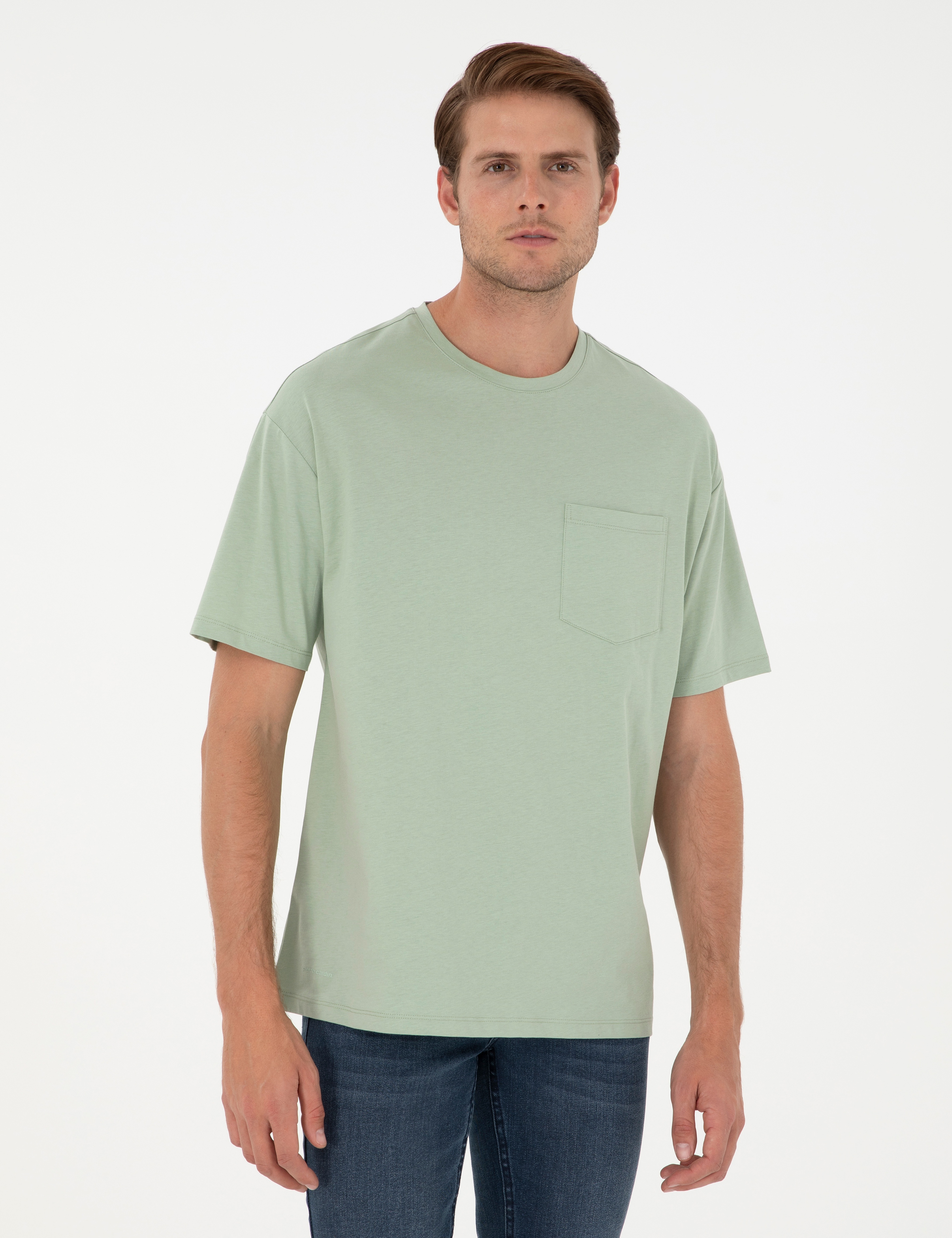 Yeşil Comfort Fit Tişört - Image 1