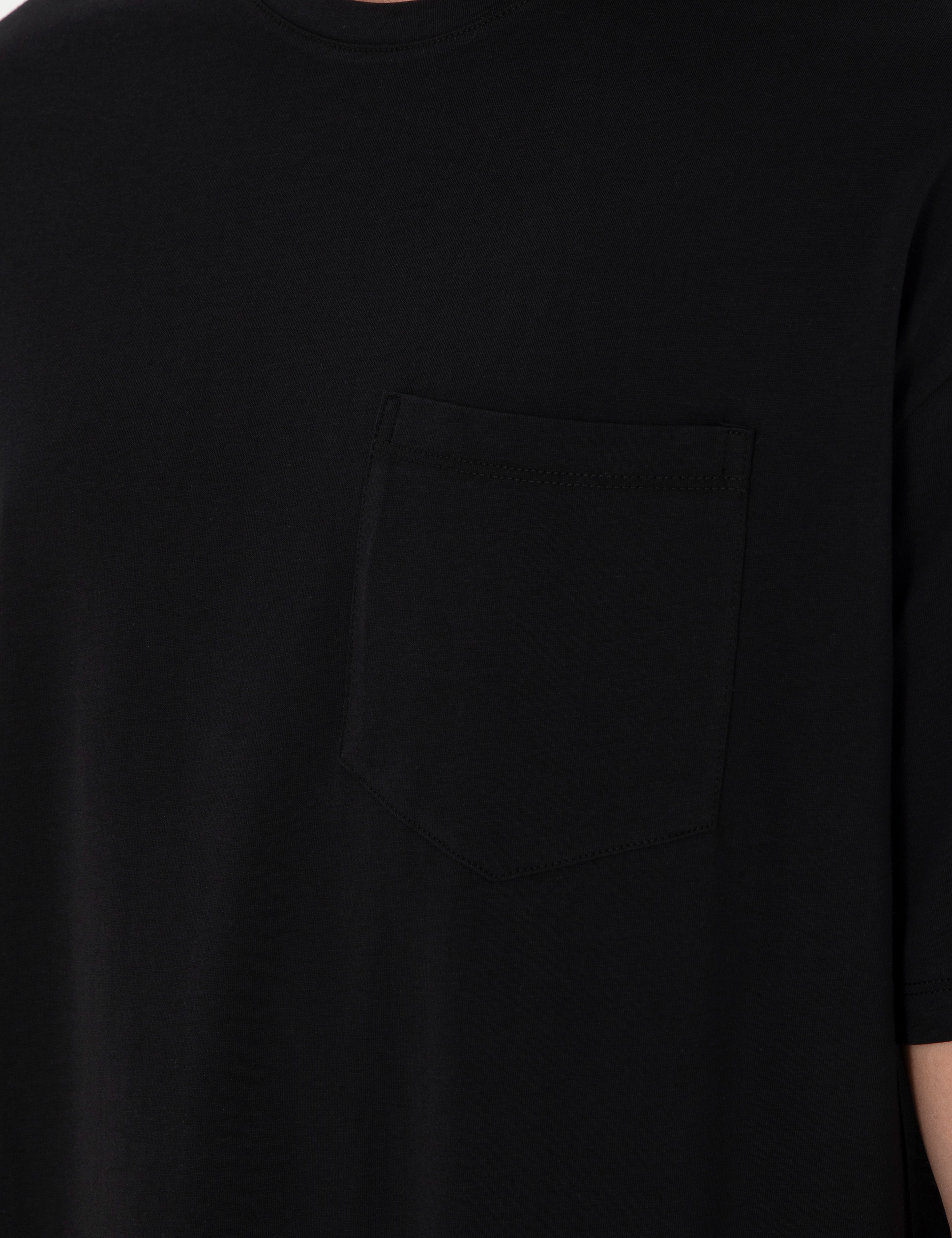 Siyah Comfort Fit Tişört - Image 7