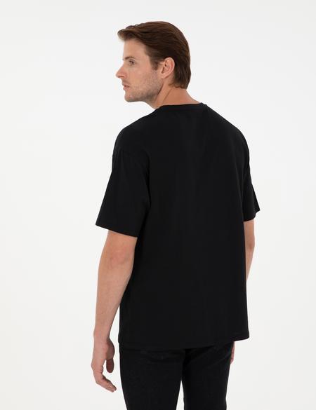 Siyah Comfort Fit Tişört - 50306444016