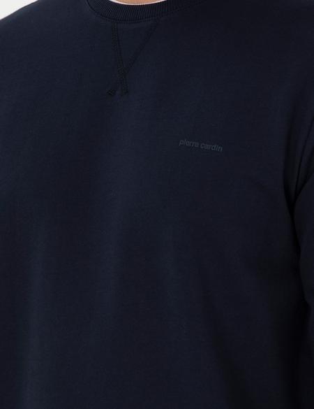 Lacivert Regular Fit Bisiklet Yaka Basic Sweatshirt - 50298968005