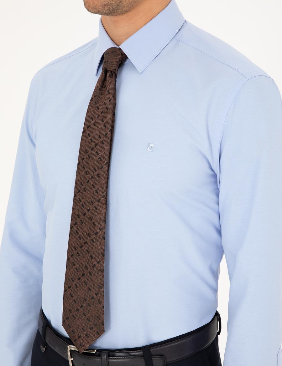 Mavi Slim Fit Uzun Kollu Basic Gömlek