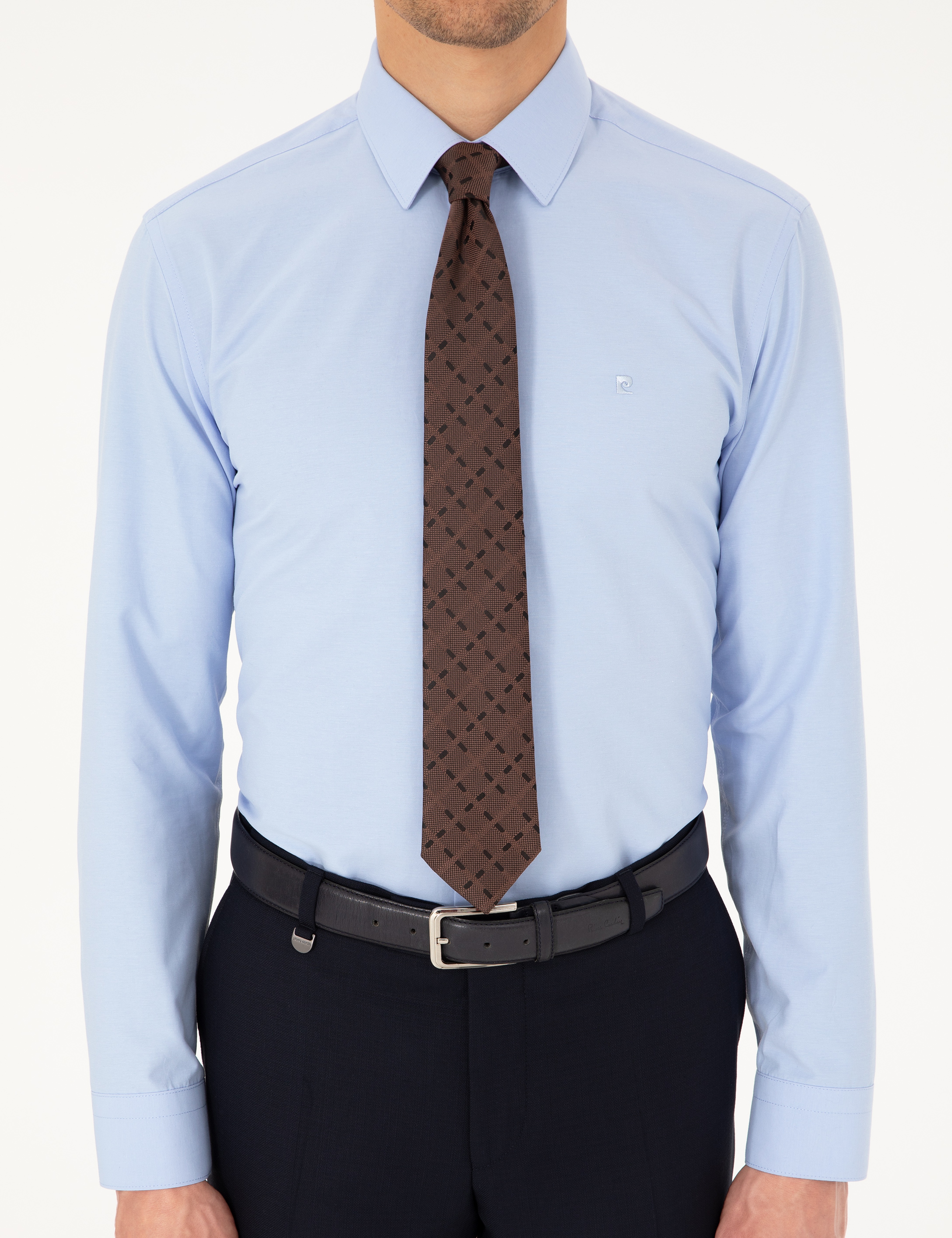 Mavi Slim Fit Uzun Kollu Basic Gömlek