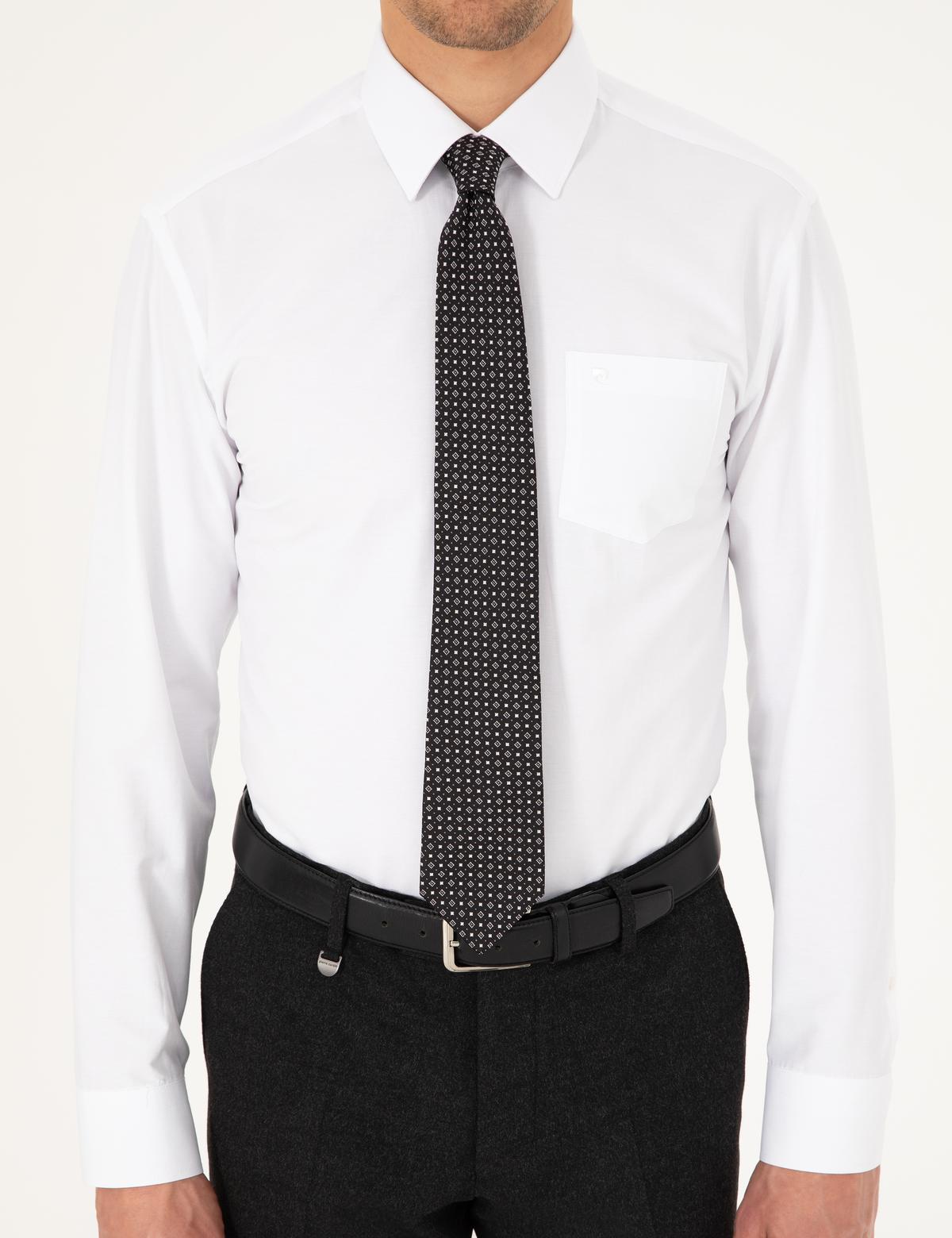 Beyaz Regular Fit Uzun Kollu Basic Gömlek - 50292551001