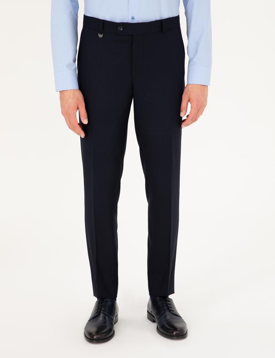 Lacivert Ex. Slim Fit Kumaş Pantolon