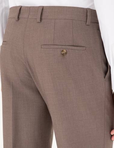 Açık Kahverengi Ex. Slim Fit Kumaş Pantolon