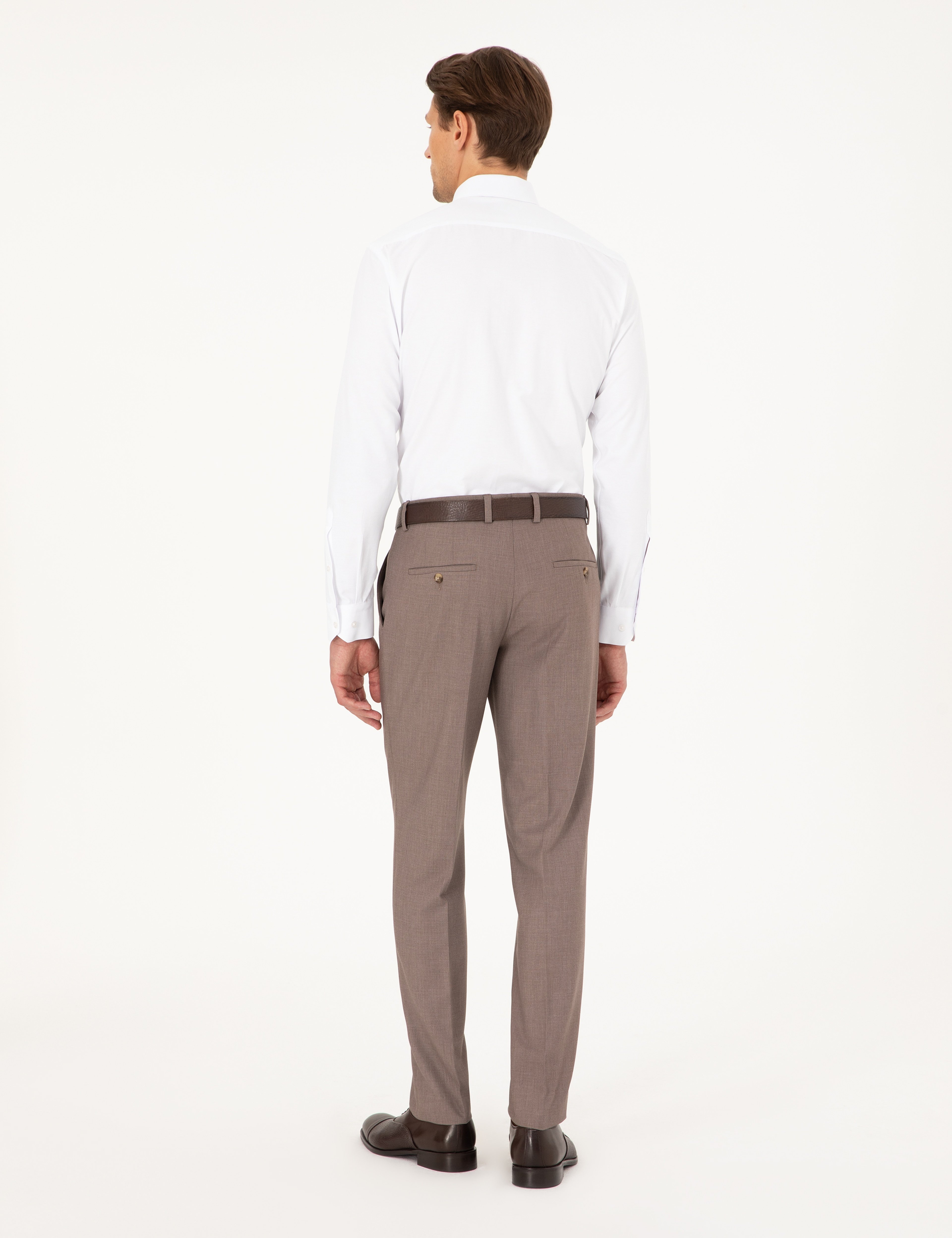Açık Kahverengi Ex. Slim Fit Kumaş Pantolon