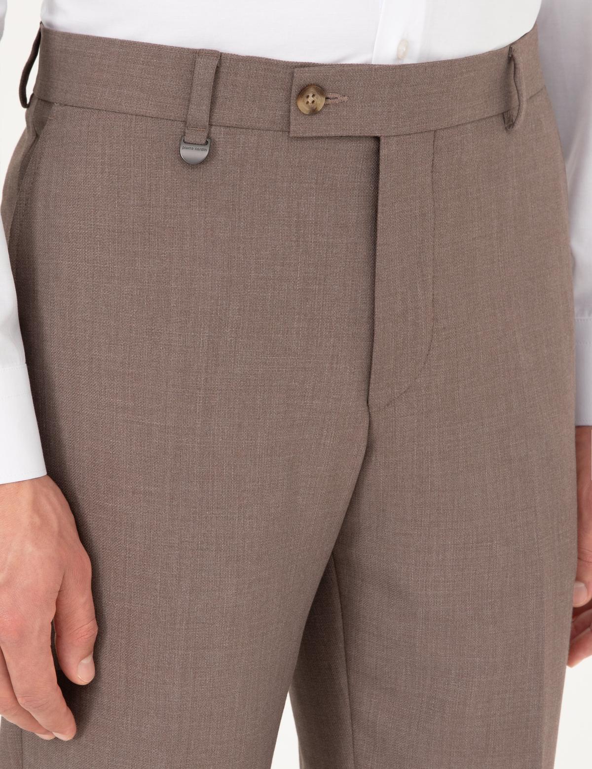 Açık Kahverengi Ex. Slim Fit Kumaş Pantolon - 50296562075