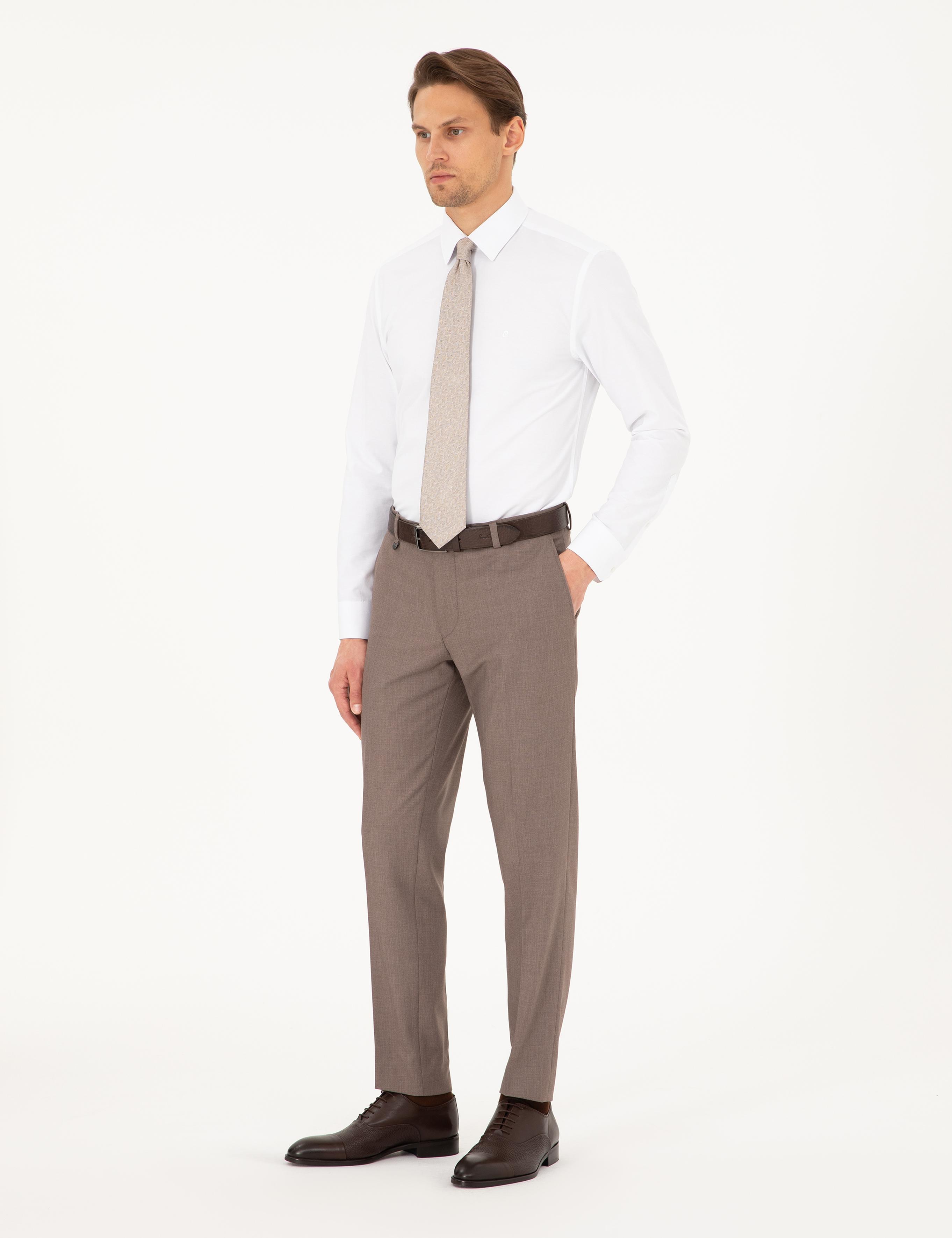 Açık Kahverengi Ex. Slim Fit Kumaş Pantolon