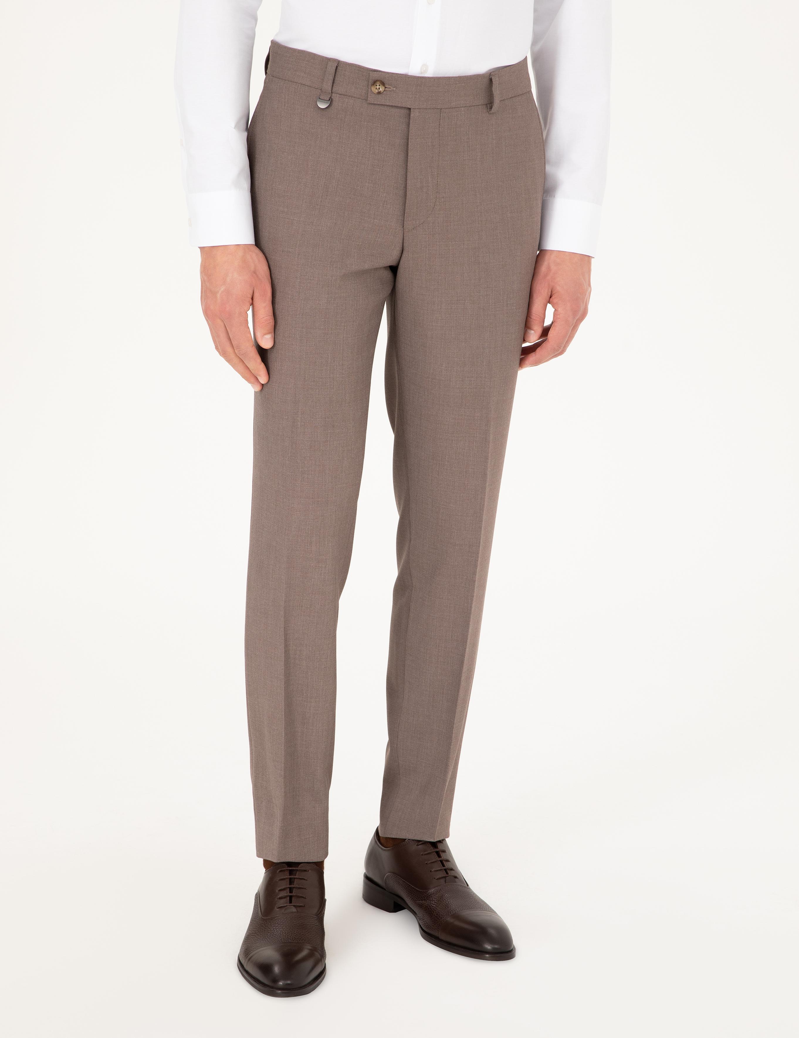 Açık Kahverengi Ex. Slim Fit Kumaş Pantolon