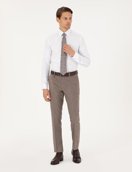 Beyaz Regular Fit Uzun Kollu Gömlek - 50292309003