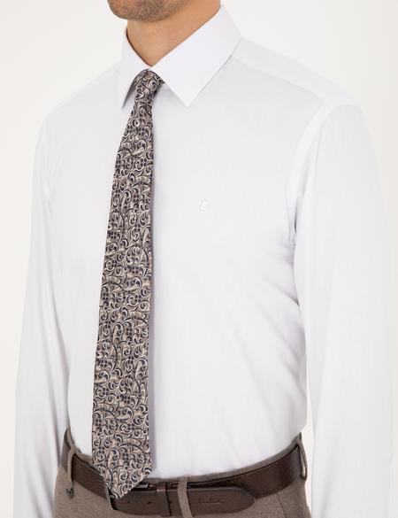 Beyaz Regular Fit Uzun Kollu Gömlek - 50292309003