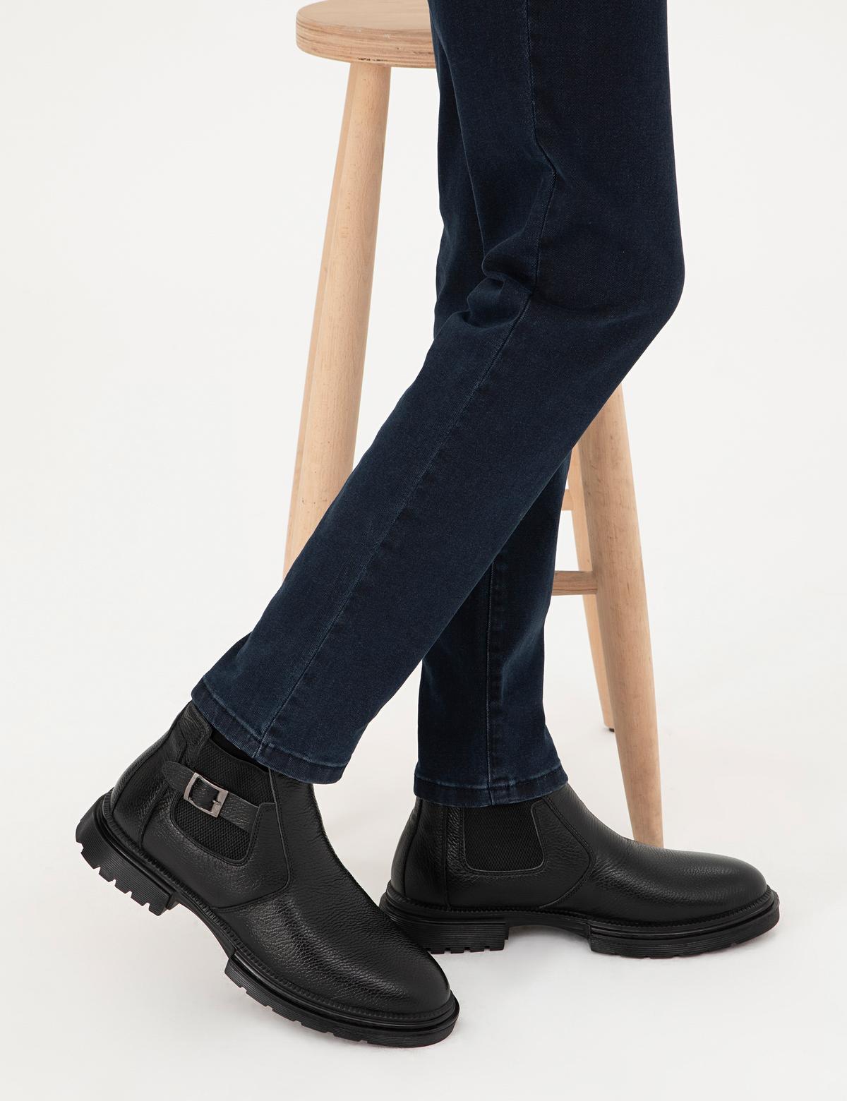 Siyah %100 Deri Bot - 50298490006