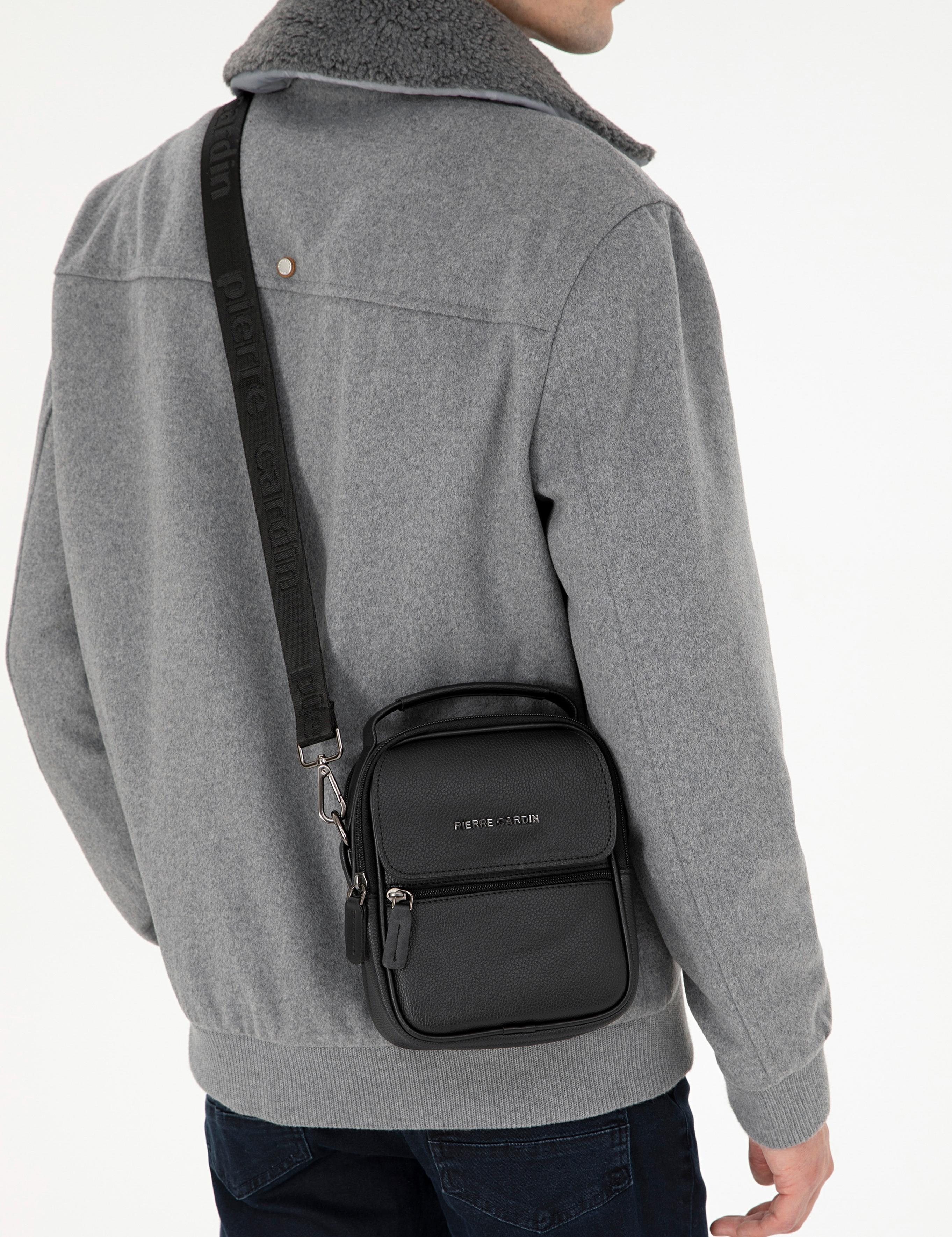 Erkek Siyah Askılı El Çantası