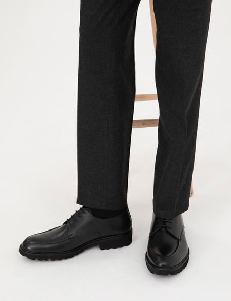 Siyah %100 Deri Casual Ayakkabı - 50298532004