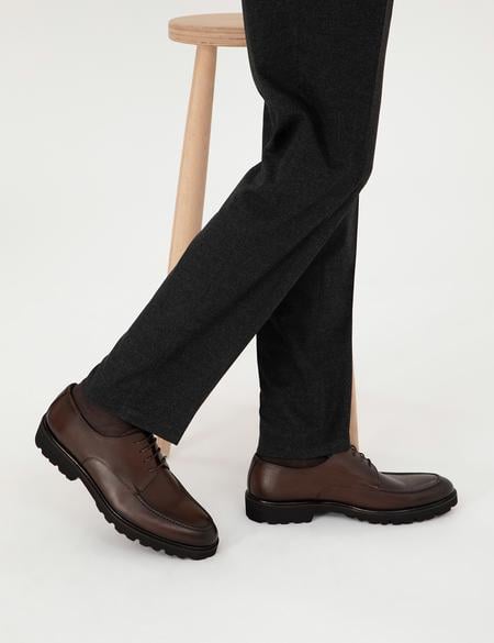 Kahverengi %100 Deri Casual Ayakkabı - 50298532014