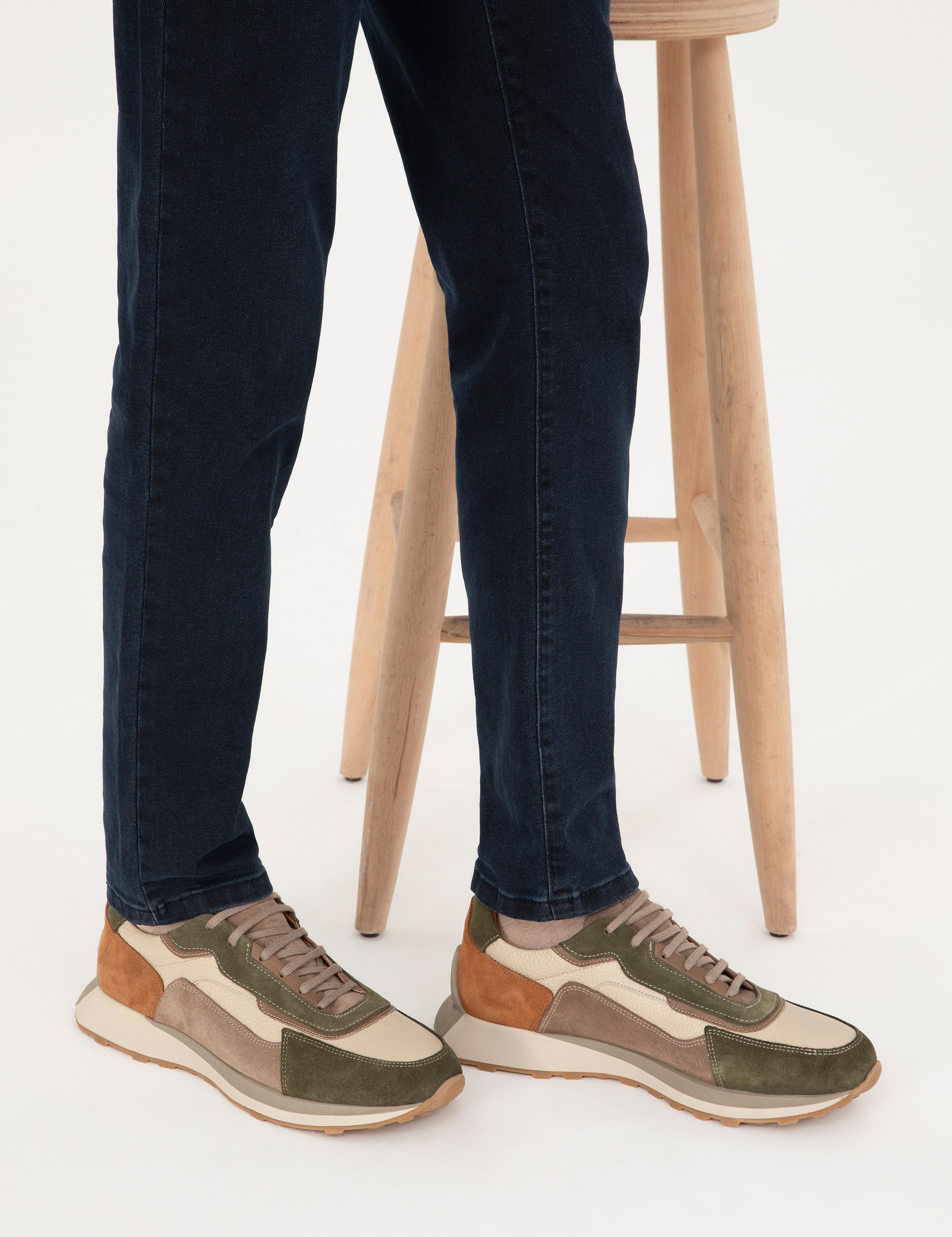 Bej %100 Deri Casual Ayakkabı