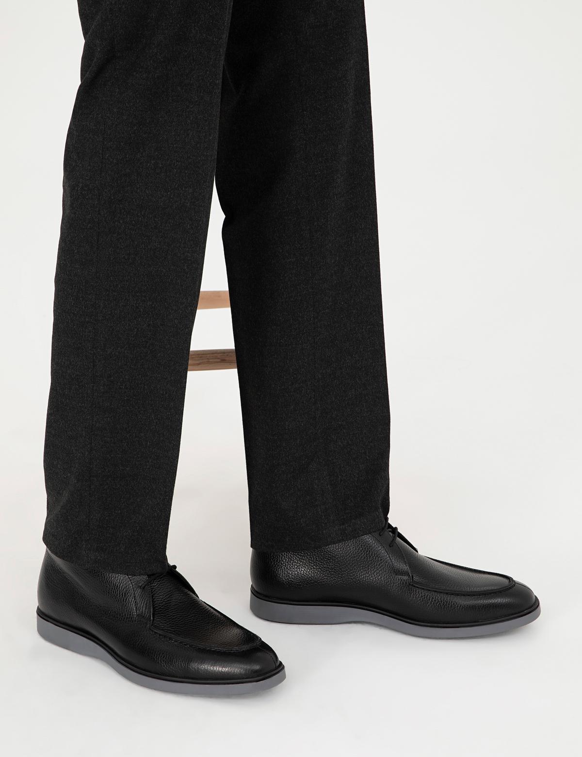 Siyah %100 Deri Casual Ayakkabı - 50298522020