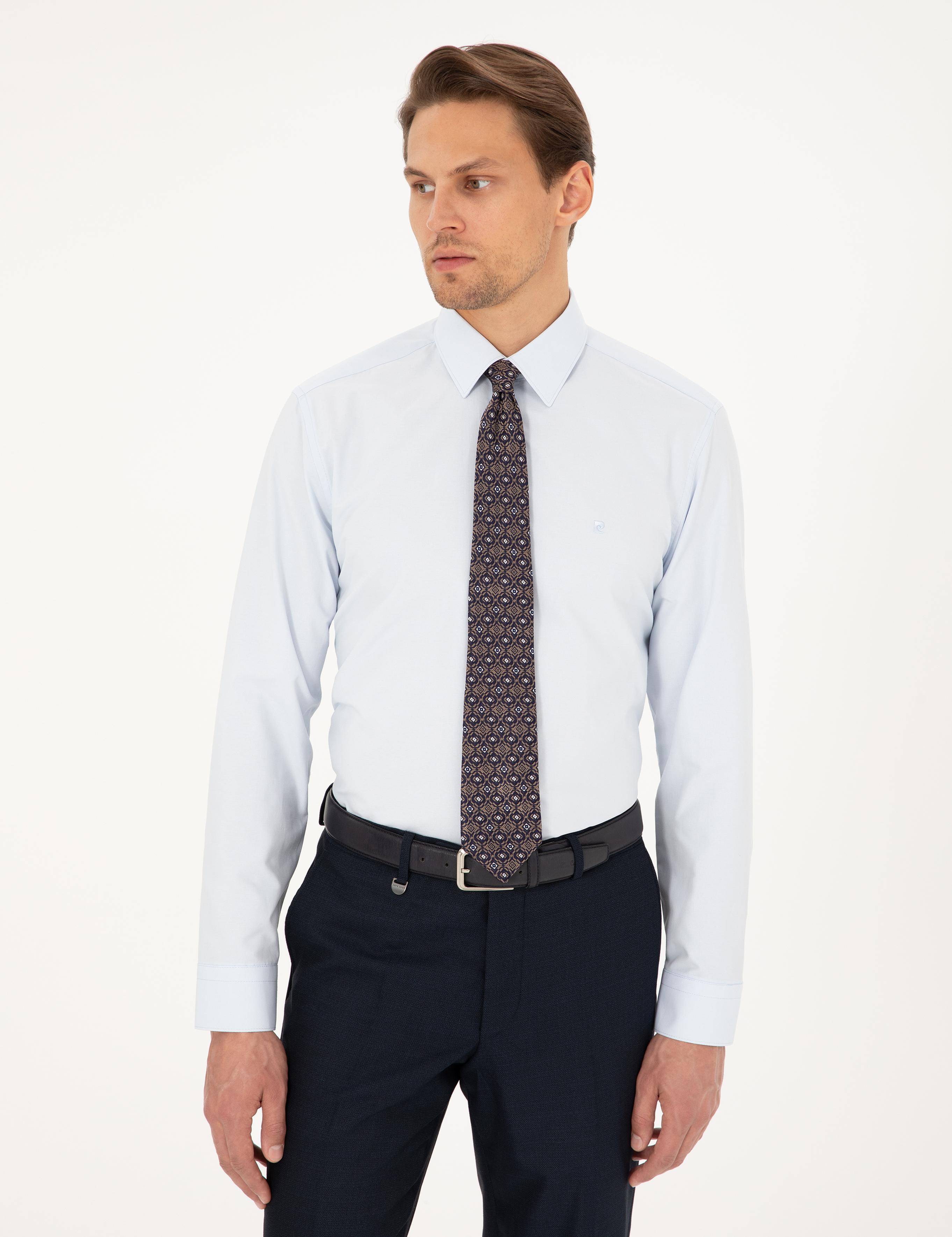 Açık Mavi Regular Fit Uzun Kollu Basic Gömlek