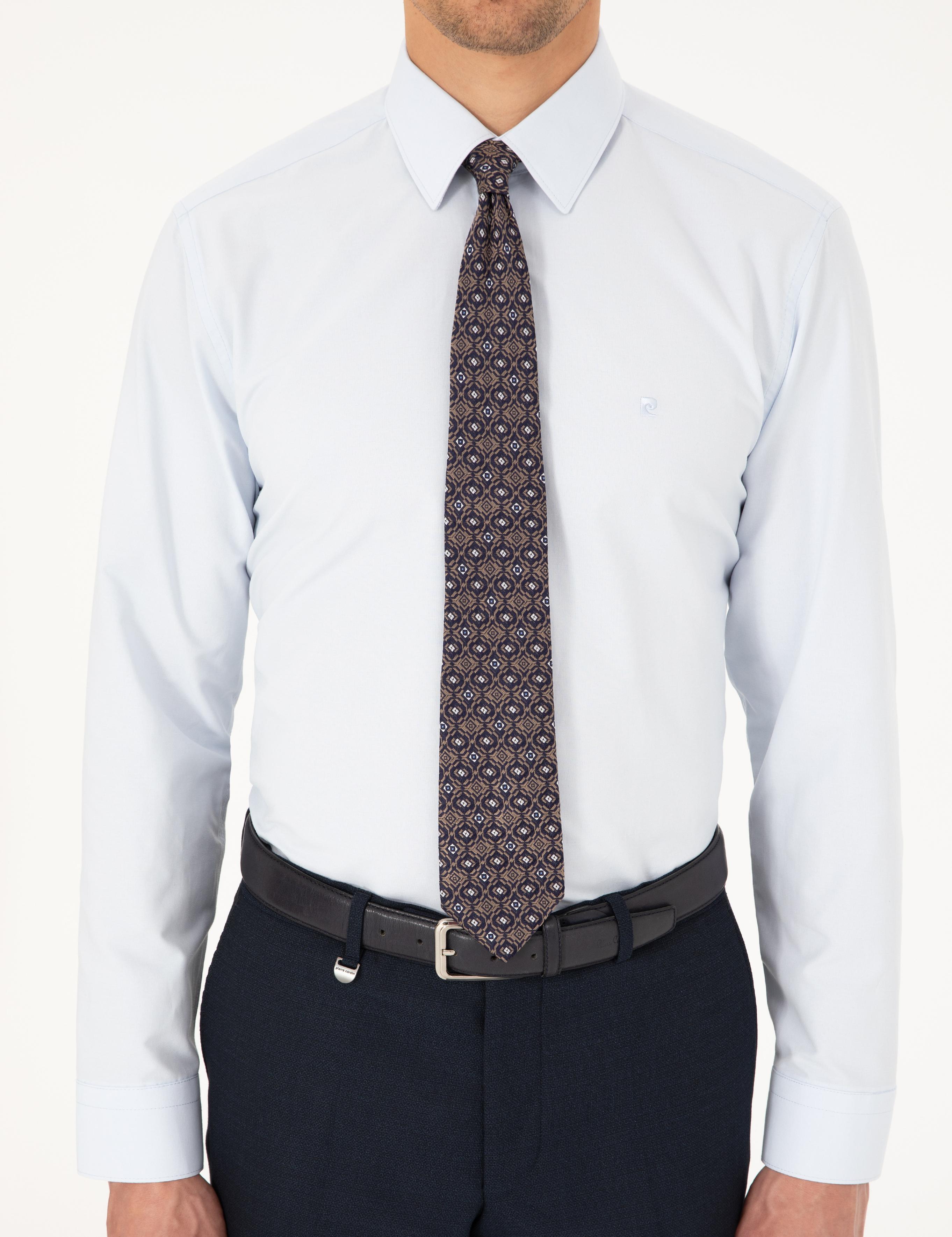 Açık Mavi Regular Fit Uzun Kollu Basic Gömlek