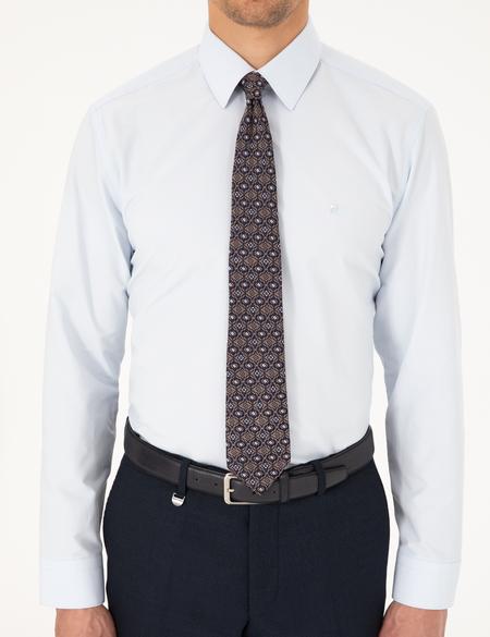 Açık Mavi Regular Fit Uzun Kollu Basic Gömlek - 50298003005
