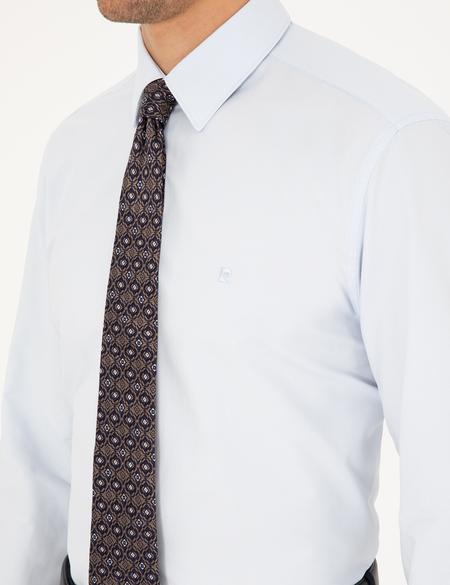 Açık Mavi Regular Fit Uzun Kollu Basic Gömlek - 50298003005